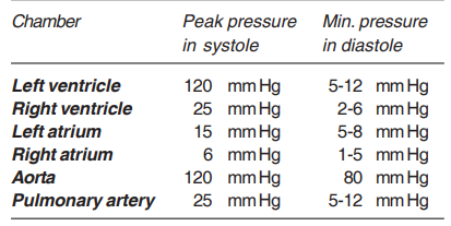 Systolic and diastolic pressure 