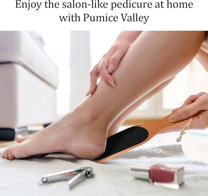 Enjoy the salon-like pedicure at home with Pumice Valley