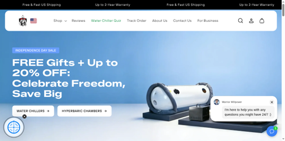 Warrior Willpower website