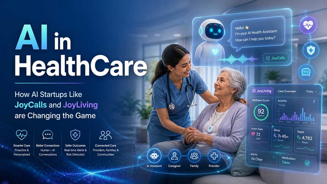 AI in HealthCare - How AI Startups Like JoyCalls and JoyLiving are Changing the Game