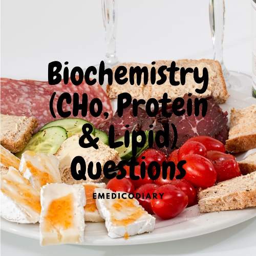 MBBS 1st Year Question Collection Of Carbohydrate, Protein, Lipid and Enzyme(Biochemistry)